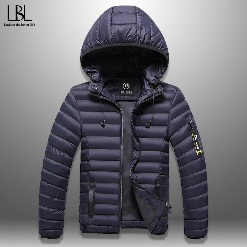 Goedkoop Mannen Winter Jas Met Hoofdtelefoon Casual Dikke Kapmantel Warme Mannen Winter Jas Winddicht Hoed Afneembare Gewatteerde Overjas Homme