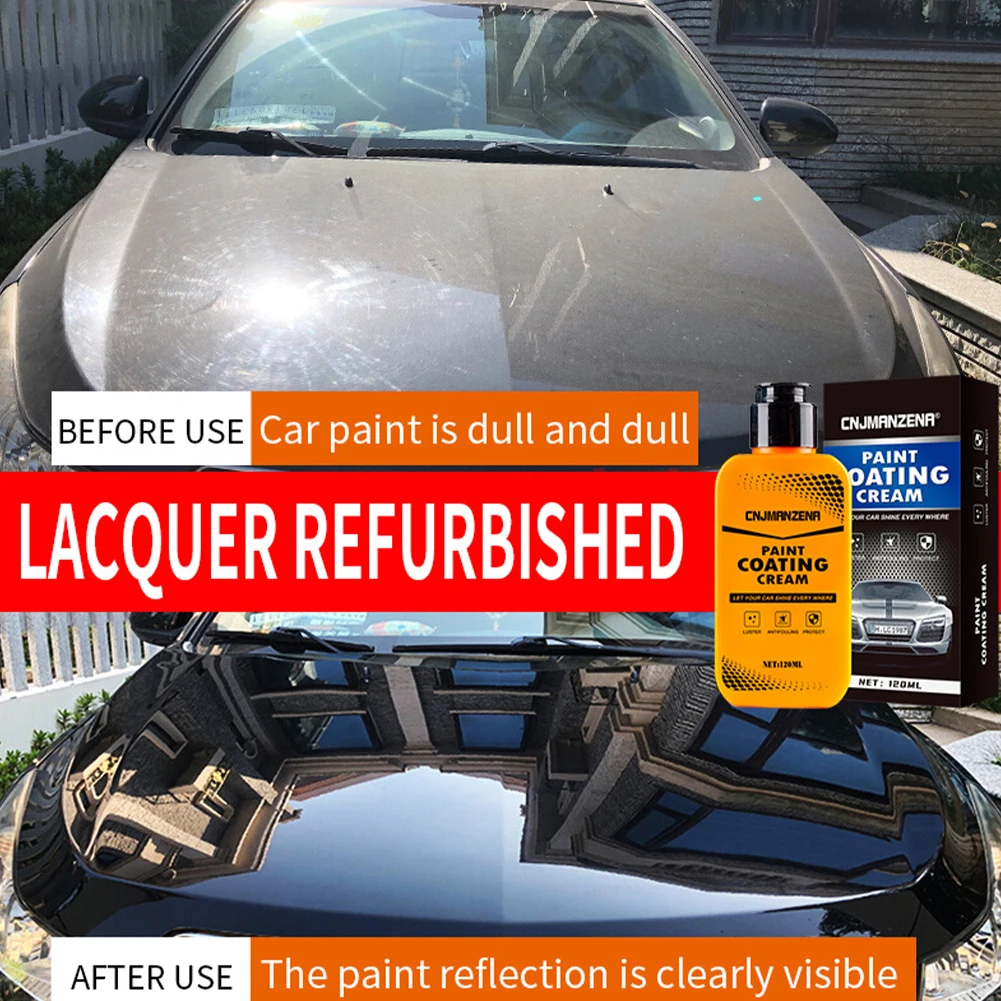 Car Paint Cleaner Cnjmanzena Car Coating Agent Auto Paint Cleaner Interior Leater Plastic Part Maintenance Refurbishing AgentCar Wax Crystal Plating Set Hard Glossy Wax Layer Covering Paint Surface Coating Formula Waterproof Film Car Polish Dropshipping meguiars scratchx