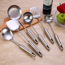 304 лопаточка из нержавеющей стали кухонная утварь шлифовальный Чао Чан приготовления ладель лопатки набор настраиваемые, с логотипом