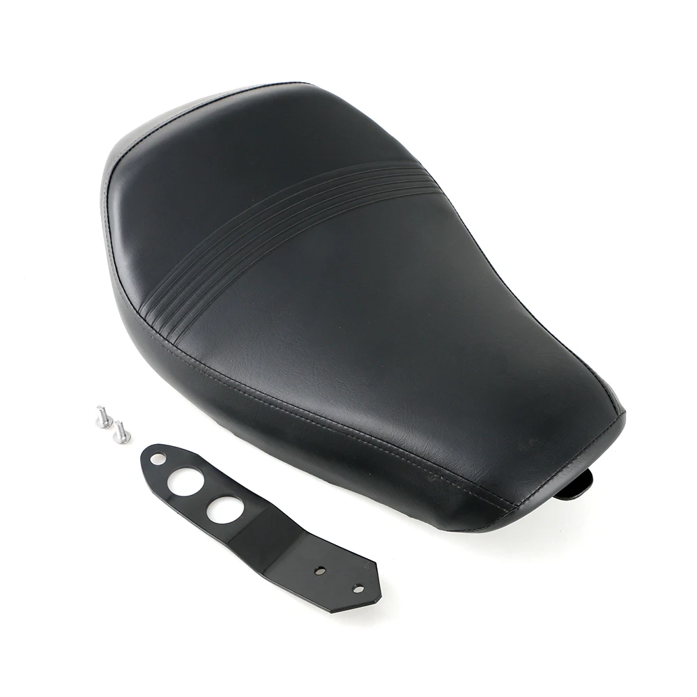 Черная передняя Кожаная подушка для водителя сиденье Harley Sportster XL 1200 883 72 48 2016-2021