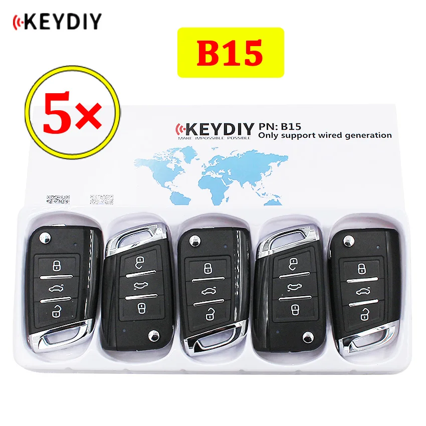 5 шт./лот KEYDIY серии B B15 3 кнопки Универсальный KD пульт дистанционного управления для KD200 KD900 KD900+ URG200 KD-X2 mini KD