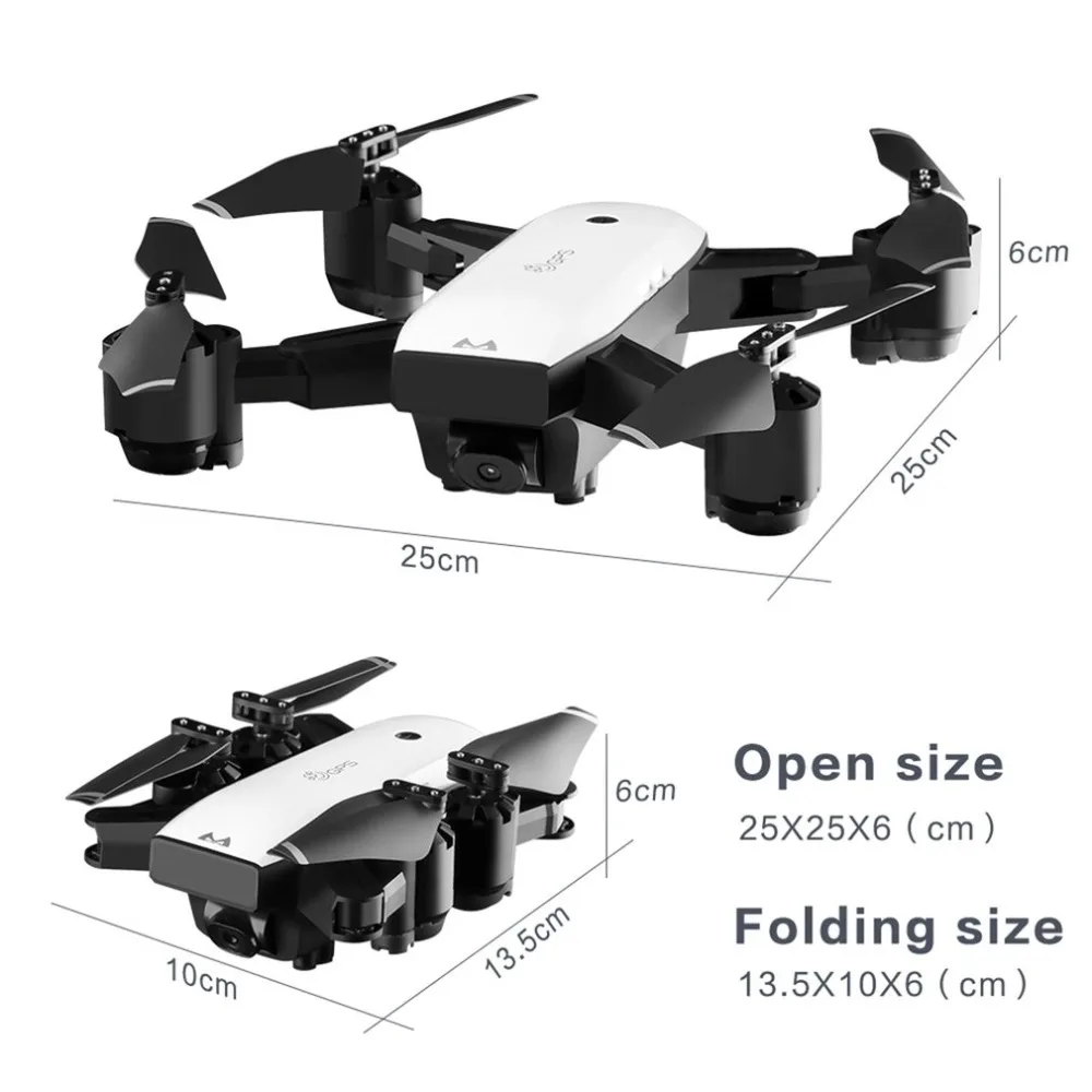 

SMRC S20W 6 Axles Gyro Mini Drone with 110 Degree Wide Angle Camera 2.4G Altitude Hold RC Quadcopter Portable RC Model