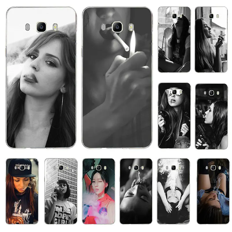 Soft Phone Case for Samsung Galaxy Note 2 3 4 5 8 9 10 A10 A20 A30 A40 A50 A60 A70 A80 A90 Kinds Keep Calm Girl Smoke Weed |