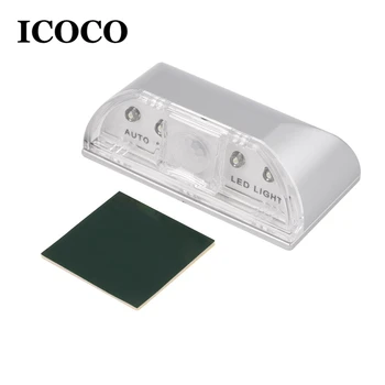 

ICOCO 4 LED IR Sensor Light Auto PIR Infrared Home Door Wireless Keyhole Motion Detection security Detection flashlight hot