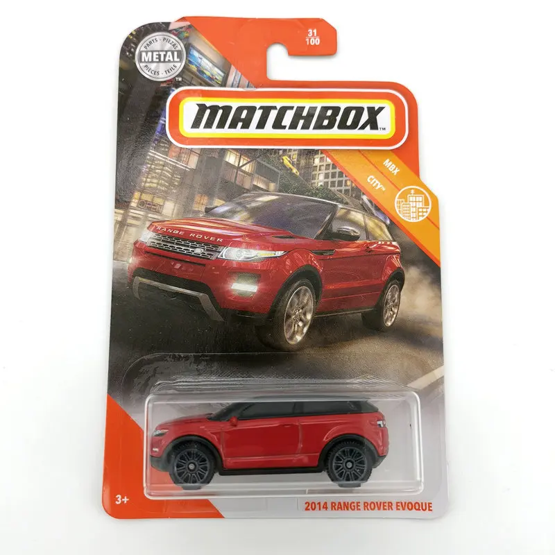 Matchbox Diecast Range Rover Evoque coche 1:64 2014 31/100 Mbx City