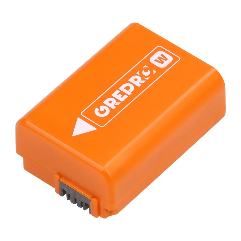 Orange NP-FW50 NP FW50 Battery (2160mAh) for Sony Alpha a6500 a6300 a6000 a5000 a3000 NEX-3 A7 A7II A7RII A7SII A7S A7S2 A7R A7R usb spy camera