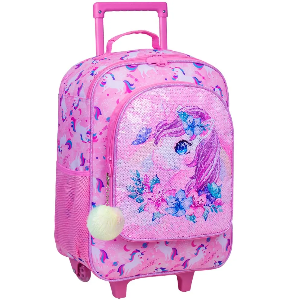 Equipaje infantil niñas, Maleta de unicornio con ruedas, equipaje viaje para niños pequeños| | - AliExpress