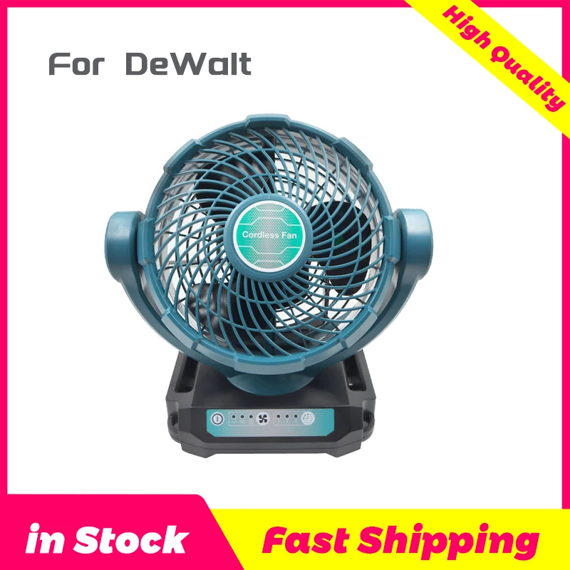 

New Arrival DCF102 Cordless Fan For DeWalt XR 14.4V 18V 20V Flex Volt 20V 60V Lithium Battery dcb140 dcb183 dcb203 dcb606 dcb609