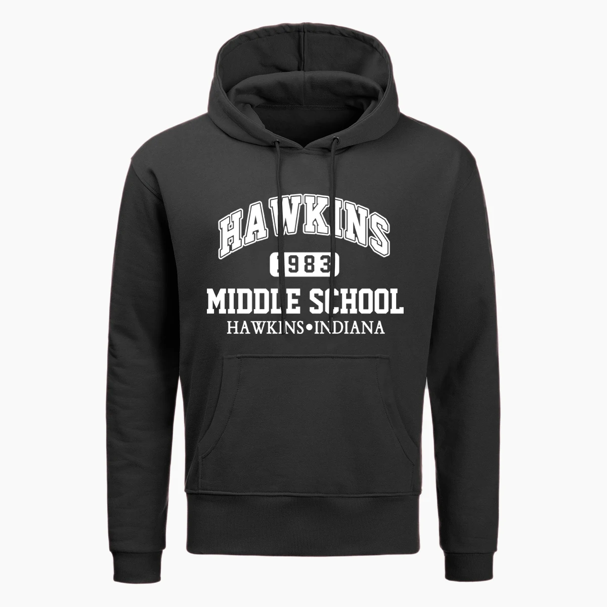 Stranger Things Hoodies Hawkins Indiana Middle School Upside Down Print Hoodie Men Funny Autumn Winter Harajuku Streetwear