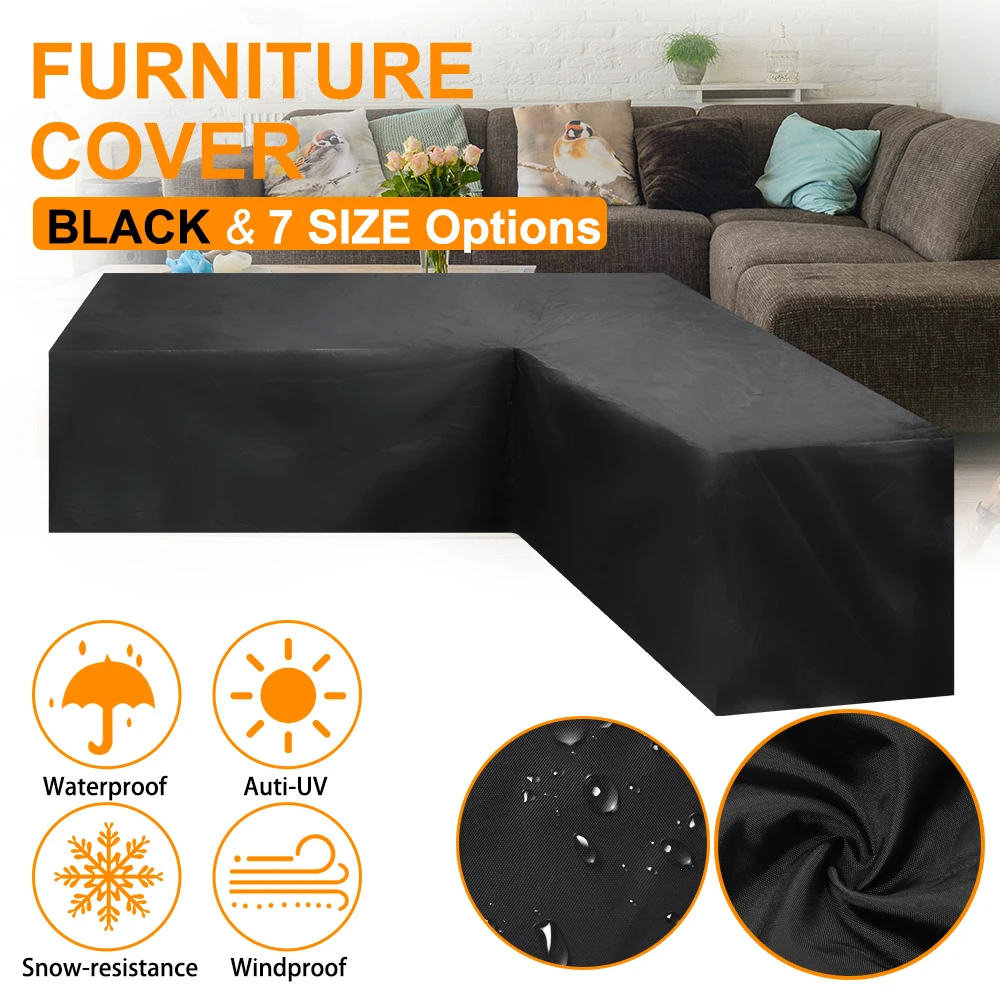 Furniture-Cover Corner Waterproof Sofa Garden Protect-Set V-Shape All-Purpose