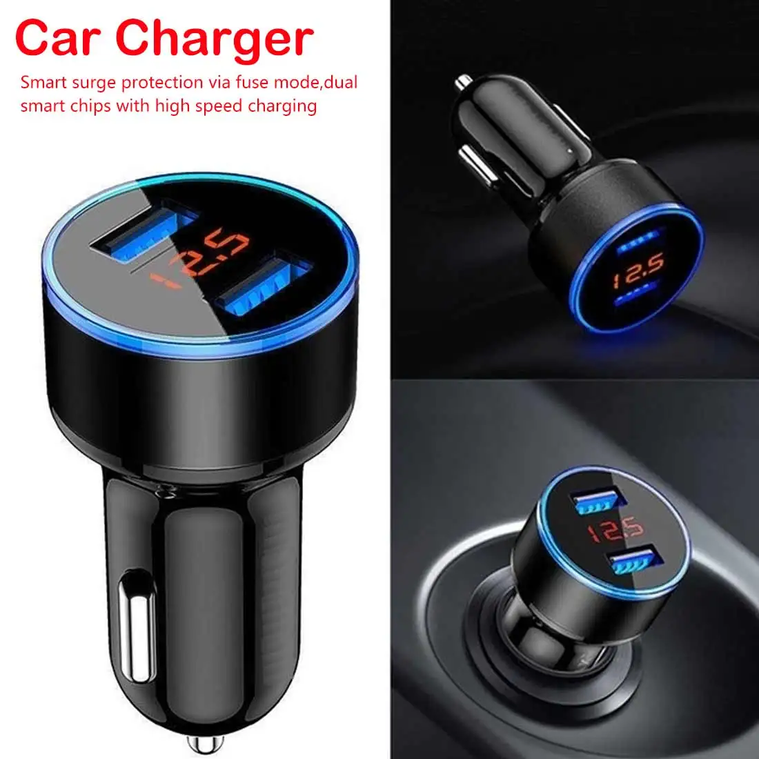 Адаптер питания 3 1 А двойное автомобильное зарядное устройство USB 2 порта