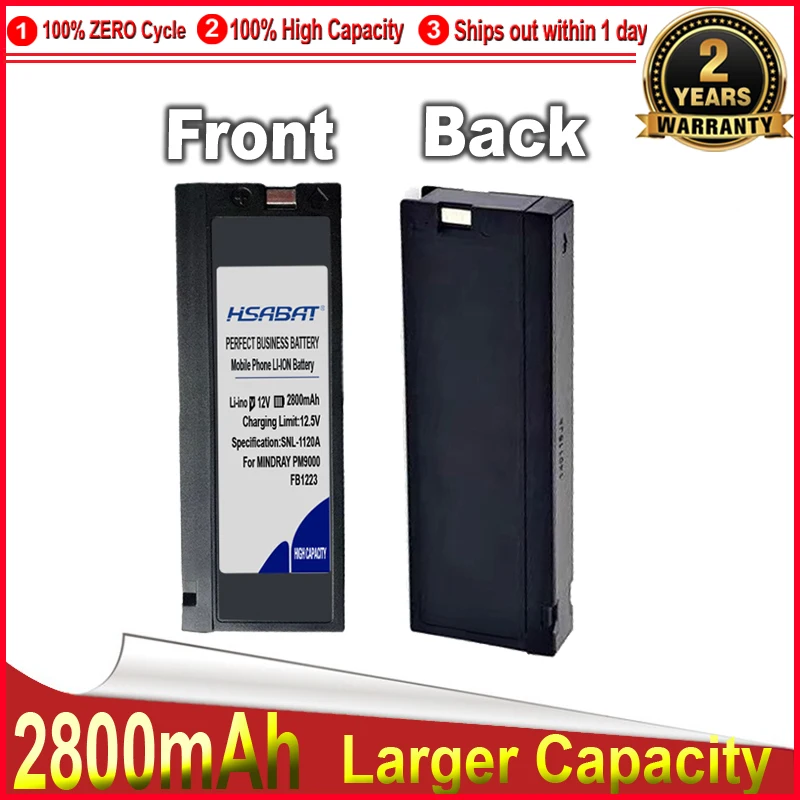 HSABAT 0 цикл Батарея для MINDRAY PM9000 PM8000 PM7000 MEC-1000/2000 медицинский монитор новый