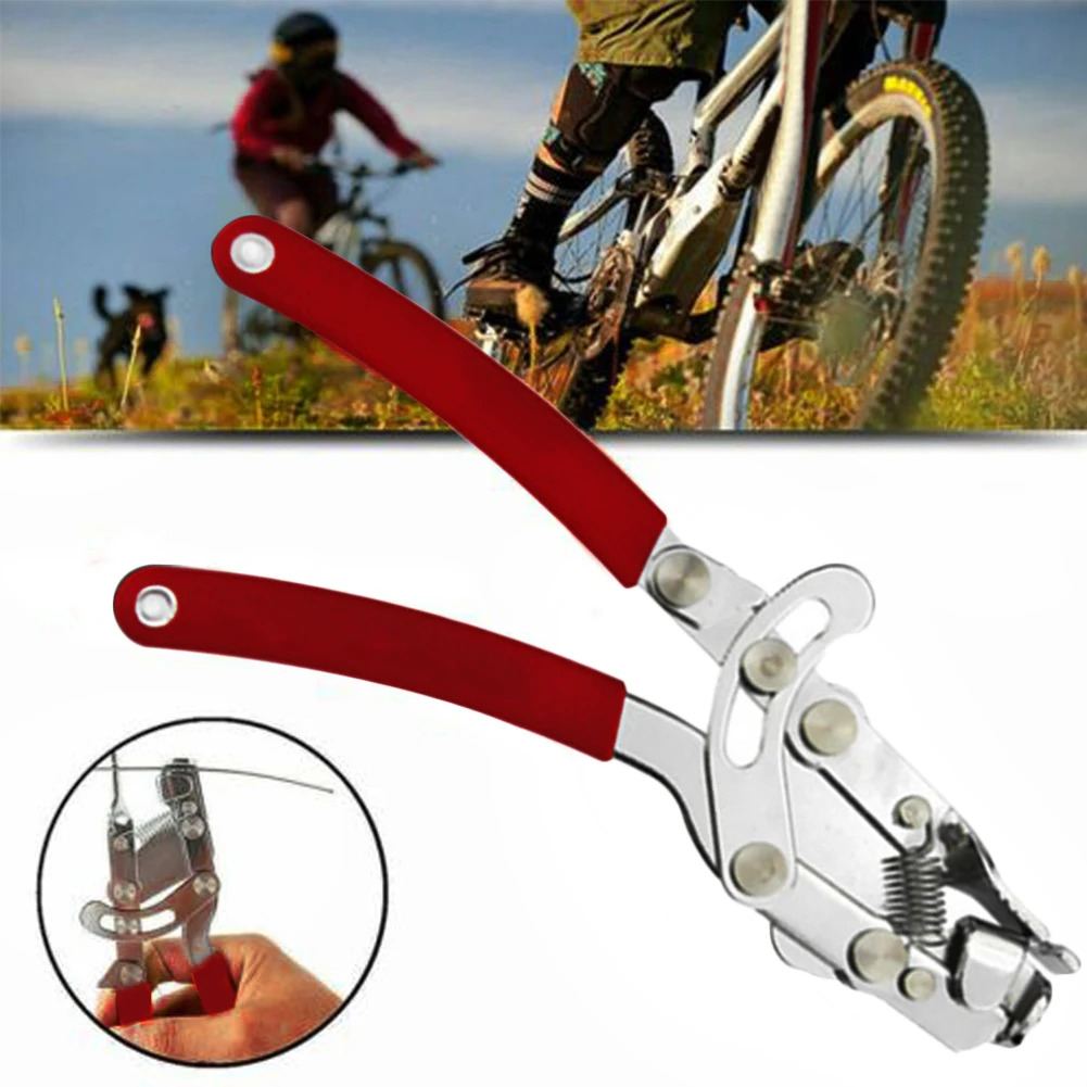Bicycle Cycle Bike Inner Cable Tensioner Puller Plier Brake Gears One-Hand Tool 