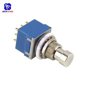 

diymore 9-pin 3PDT Guitar Effects Pedal Box Stomp Foot Metal Switch True Bypass