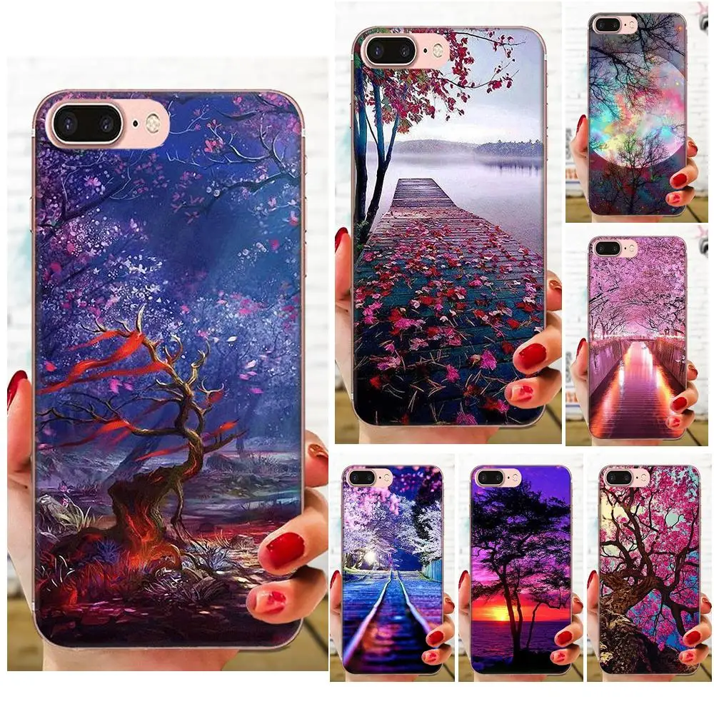 Мягкие чехлы для HTC Desire 530 626 628 630 816 820 830 One A9 M7 M8 M9 M10 E9 U11 U12 Life Plus Capa Pink Tree | Мобильные