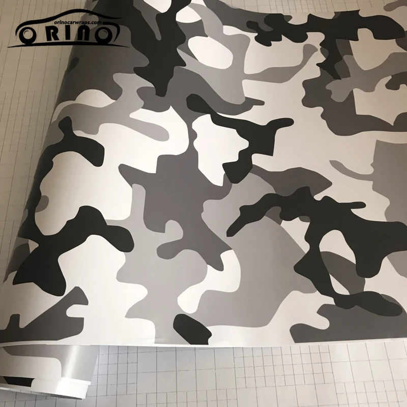 Black White Grey Vinyl Film Wrap-2