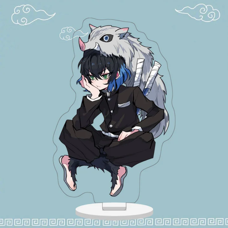 02 Японское аниме Demon Slayer: Kimetsu no Yaiba Kamado Tanjirou Kamado Nezuko Косплей акриловая настольная подставка фигурка модель игрушки рождественские подарки - Цвет: 02