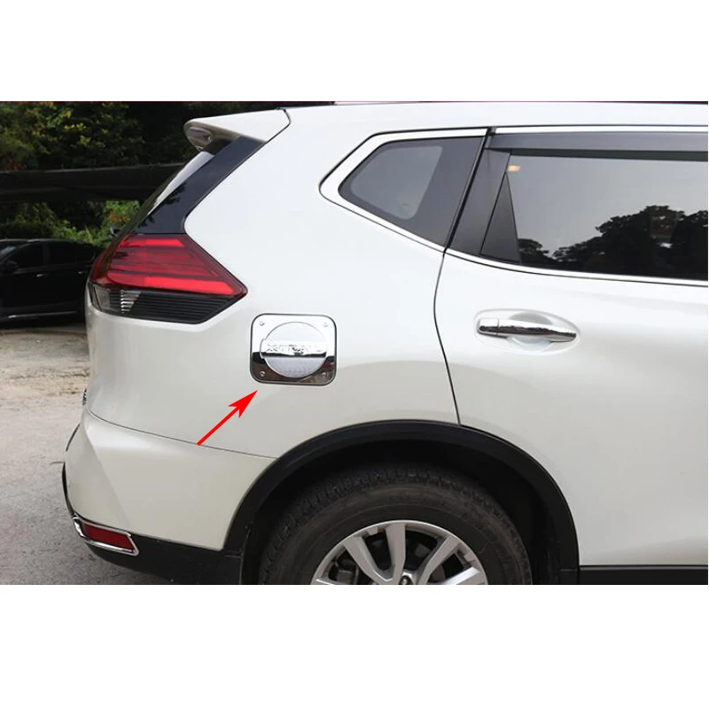 

ABS Chrome Fuel Cap Tank Cover Trim Gas Cap For 2014-2017 2018 Nissan X-Trail X Trail T32 Car Styling Accessories