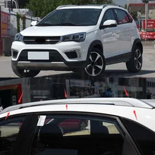Автомобиль-Стайлинг алюминиевый сплав багажник на крышу боковые рейлинги, перекладины на крышу стойки пара чехол подходит для TIGGO 3X CHERY