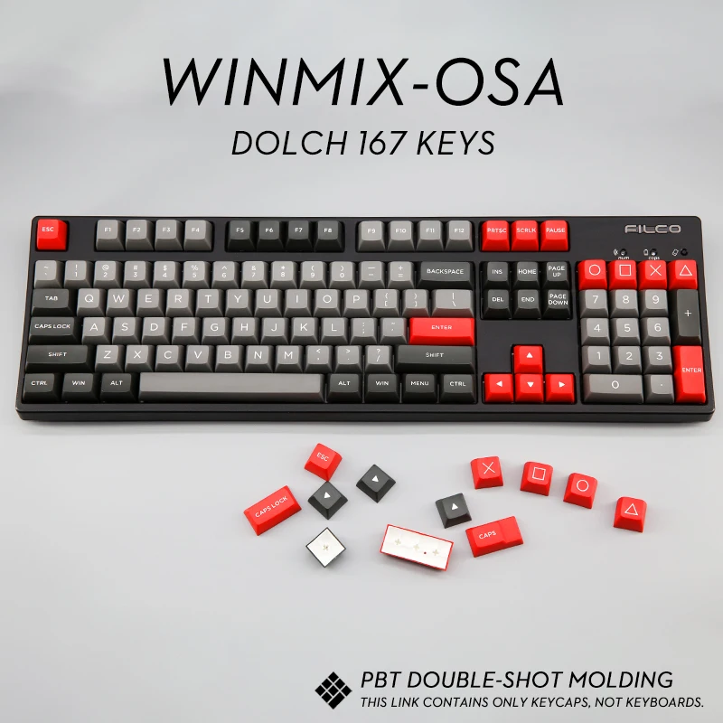 OSA keycap PBT dolch lava оранжевый изготовленный по индивидуальному заказу полный
