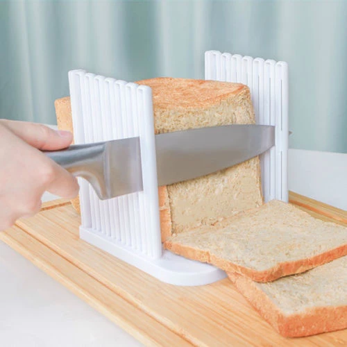 NEW Professional Bread Loaf Toast Cutter Slicer With Crumb Catcher Tray  Slicing Cutting Guide For Homemade Bread Kitchen Tool - AliExpress