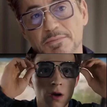 

Hotsale Iron Man 3 TONY Stark Sunglasses Men Retro Vintage Designer Sun Glasses Oculos Masculino Gafas De