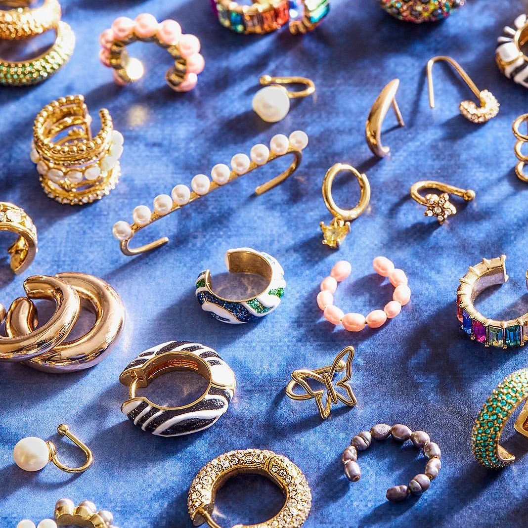 Трендовые многоцветные эмалированные c-образные серьги-гвоздики для женщин радужного цвета с блестками геометрические металлические серьги-каффы аксессуары