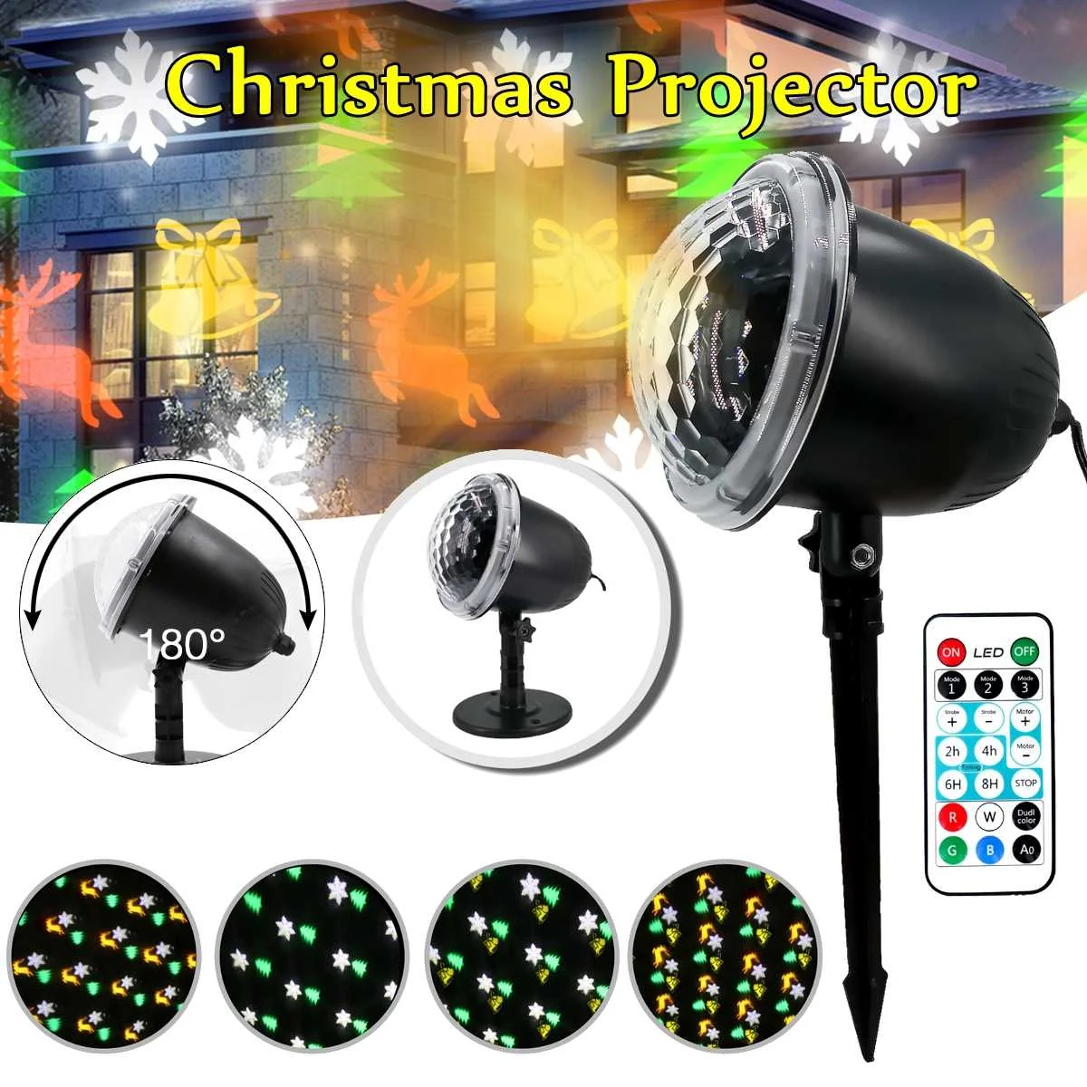 

LED Fairy Lights Snowflake LED Moving Head Stage Light Landscape Projector Laser Lamp For Christmas Party Light Garden Outdoor