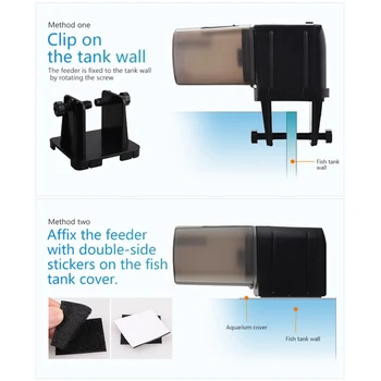 

Digital LCD Automatic Aquarium Tank Auto Fish Feeder Timer Food Feeding Automatic Fish Feeder Timer Capacity Adjustable