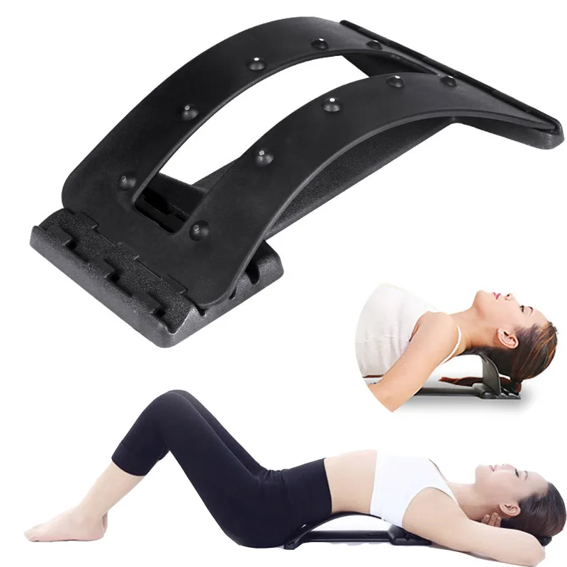 Back Stretching Device Back Stretcher Support Spinal Chiropractic Lumbar  Relief Muscle Pain Relief for Fitness Massage Equipment - AliExpress
