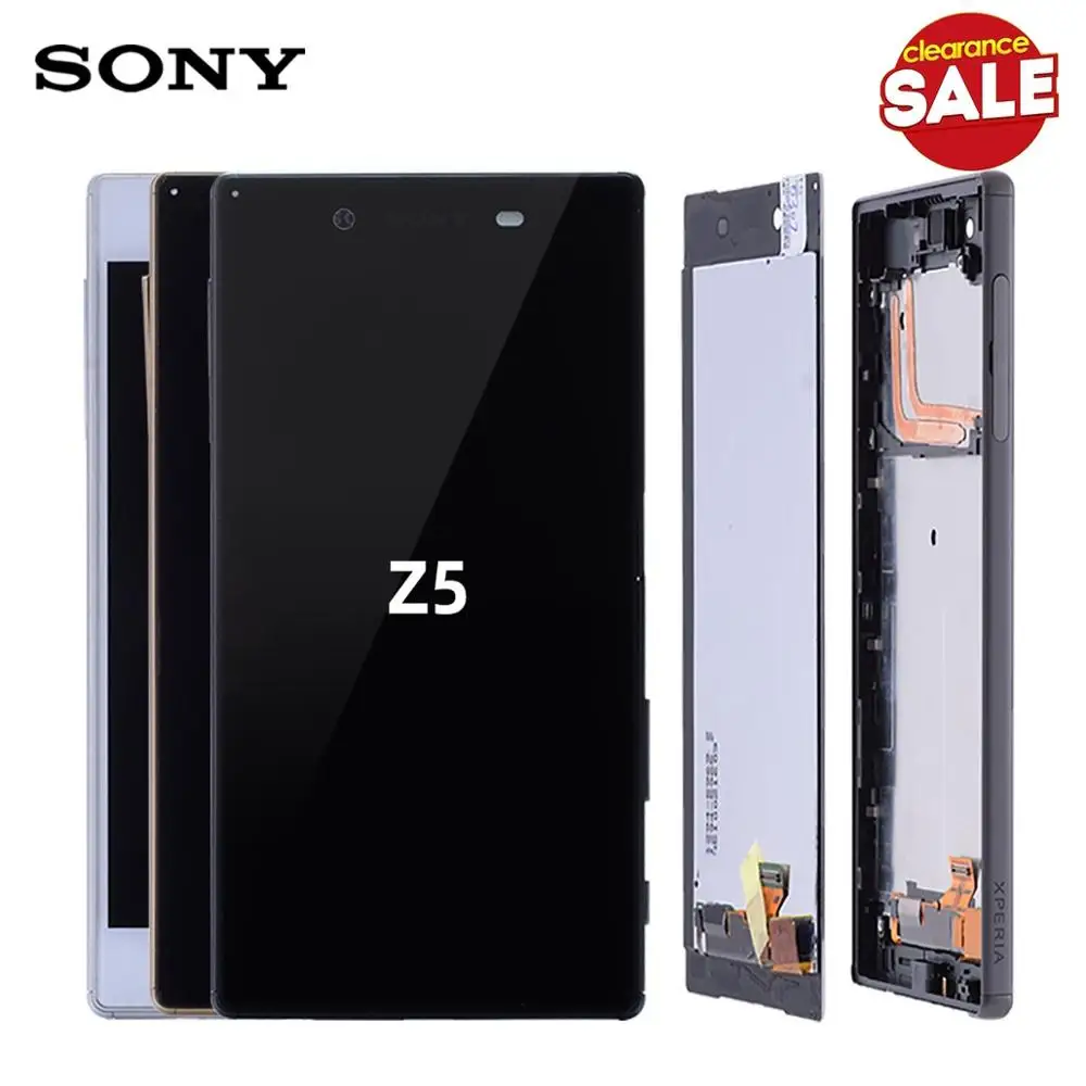 

Original LCD Display For Sony Xperia Z5 E6603 E6633 E6653 E6683 Touch Screen Digitizer Assembly with Frame+Free Tools LCD Parts