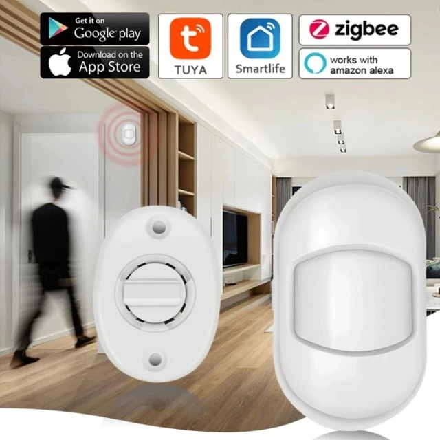 Tuya ZigBee Smart PIR Motion Sensor Built In Battery Passive Infrared Detector Security Burglar Alarm Sensor Smart Life App 2