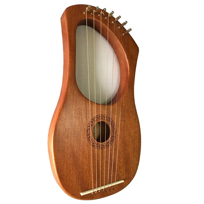 Orchestral Musical Instrument Harp Seven-Stringed Musical Instrument Liqin with Tuning Wrench