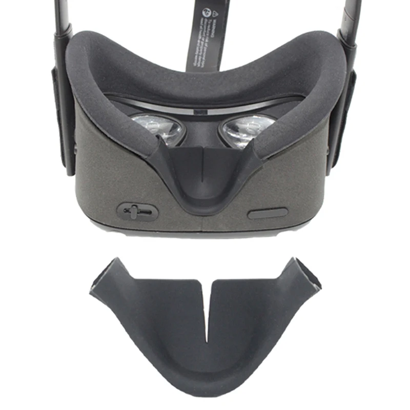 VR Headset-funda de cojín para nariz, almohadilla de silicona para cara de ojo ajustada para Oculus Quest
