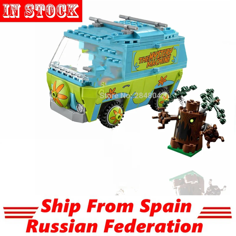 Mystery Machines автобус Скуби Ду серии кирпичи Скуби ДУС совместимы со ...