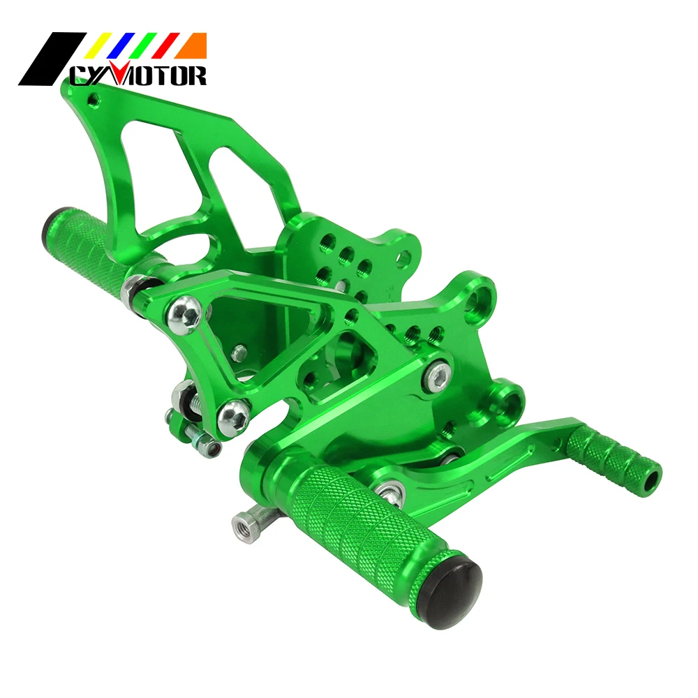 Мотоцикл с ЧПУ Регулируемые подножки для KAWASAKI NINJA300 NINJA250 ниндзя 250 300 2013 13, 14, 15 лет
