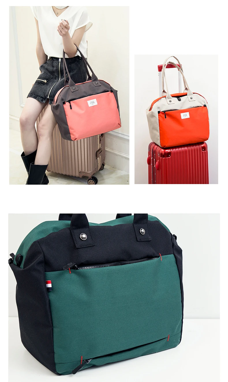 Womens Carry On Travel Tote With Trolley Sleeve For Airplane Laptop