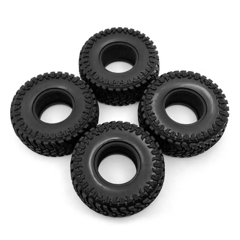 

4PCS 107mm 1.9inch Rubber Rocks Tyres Wheel Tires for 1:10 RC Rock Crawler Axial SCX10 90047 D90 D110 TF2 TRX-4 S273 K4UE
