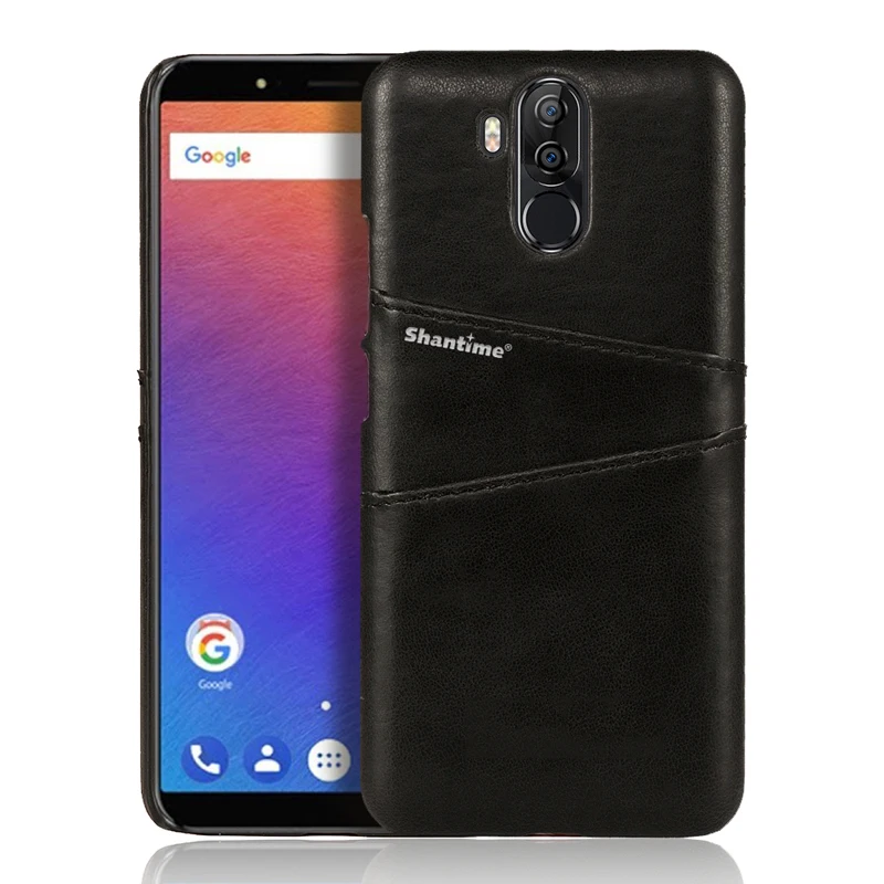 BLACK Винтаж кожаный бумажник чехол с отделением для карт чехол для Ulefone Мощность 3 чехол для Ulefone Мощность 3S Чехол для Vernee X кожаная накладка на заднюю панель телефона - Цвет: BLACK