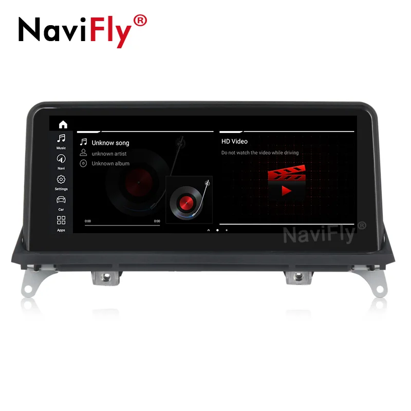 Автомобильный мультимедийный плеер NaviFly 10 25 &quotIPS Android 9 для BMW X5 E70 X6 E71 2007 2013