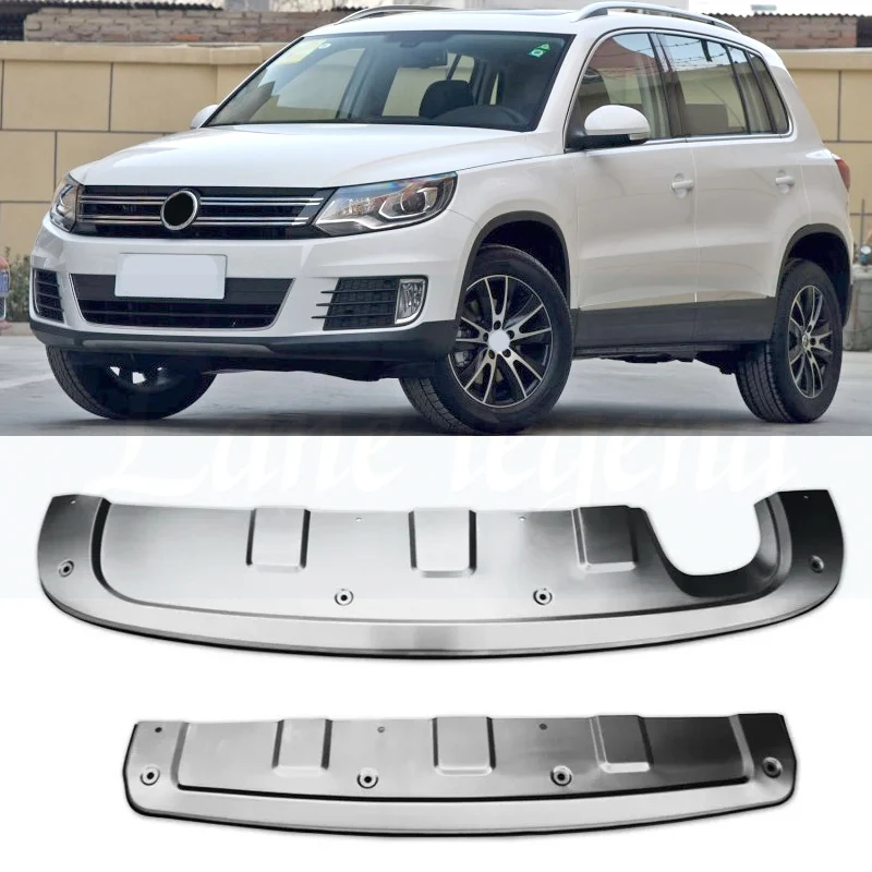 

for Volkswagen Tiguan 2013 2014 2015 2016 front stainless steel chrome rear bumper protector non-slip sheet