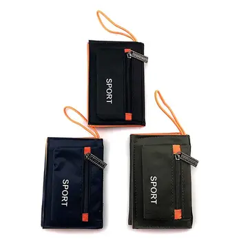 

Men's Nylon Short Clutch Trifold Wallet Credit Card Holder Coin Change Purse Pouch