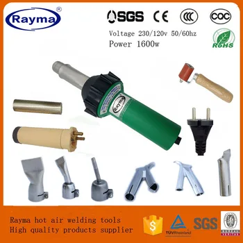 Rayma-soldador de aire caliente de 2021 w, pistola de soldar de plástico, conjunto de herramientas con boquilla de soldadura de 2 velocidades y 1 rodillo de silicona, gran oferta, 1600 1