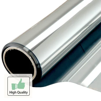 

90x300 Cm Heat Blocking Window Film, One Way Mirror Glass Tint for Home and Office Daytime Privacy, Heat Control, UV Rejection