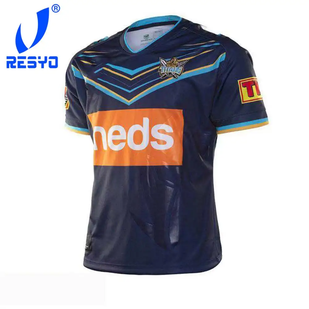 Precio reducido RESYO-Camiseta deportiva de Rugby para hombres, réplica de la camiseta de la Costa Dorada de Titans, S-3XL, 2019 llKzQQxze