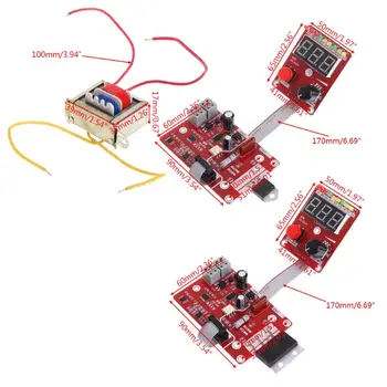 

Double pulse Spot welding machine encoder Time Digit Module Control Panel Plate adjustable current Controller 40A1##