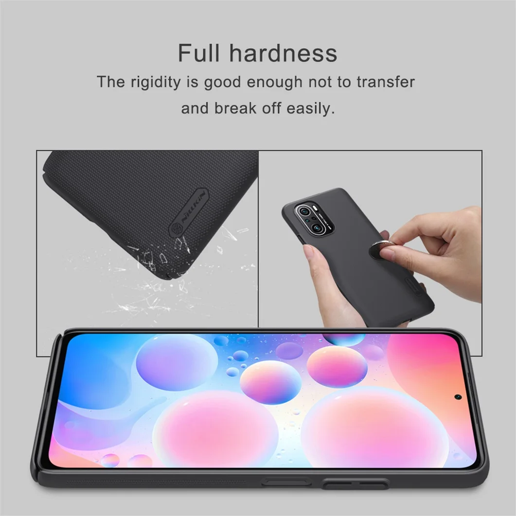 phone pouch for ladies For Xiaomi Poco F3 Poco X3 Pro X3 NFC Case Nillkin Frosted Shield Hard PC Phone Housing Protection Back Cover For Poco X3 Pro mobile pouch waterproof