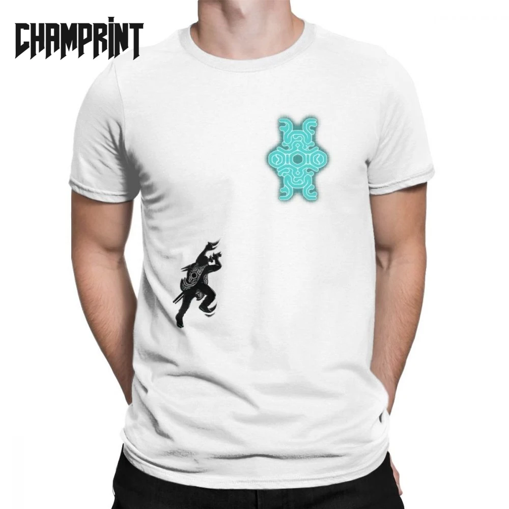 Shirt Of The Colossus T Shirts Men Pure Cotton Novelty T-Shirt Round Collar Shadow of the Colossus Tee Shirt Clothes Gift Idea