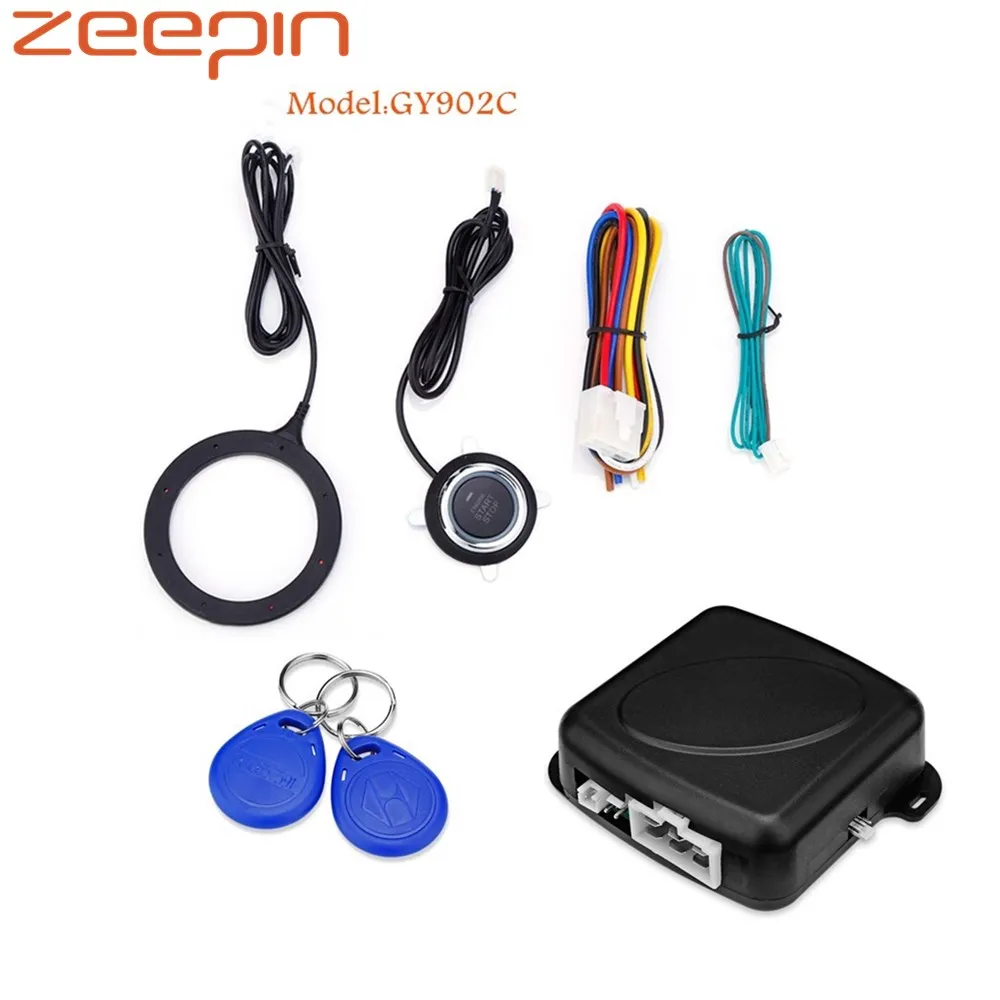Zeepin GY902C Автомобильная противоугонная система кнопка запуска двигателя Стоп rfid