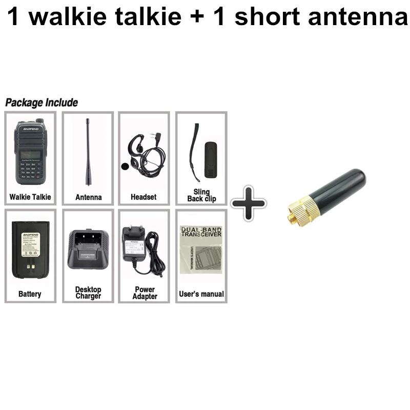 Add a short antenna Baofeng UV-6RA рация 5 Вт VHF& UHF 1800 мАч двухдиапазонный приемопередатчик Baofeng Uv6r подходит для радиостанции Cb - Цвет: Add a short antenna